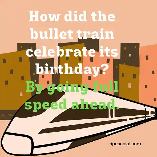 bullet train pun