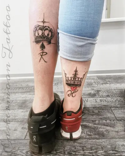 3D King and Queen Tattoos