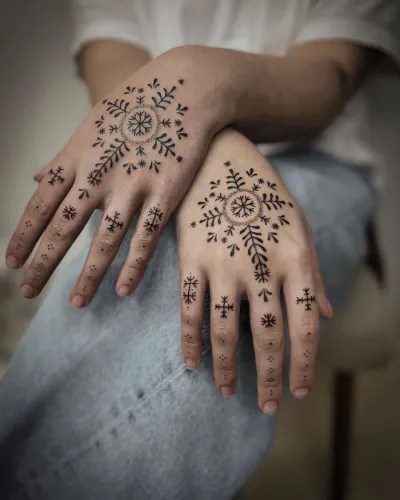 Balkan Culture Hand Tattoos Women
