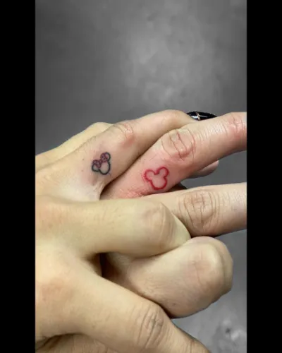 Couple Ring Finger Tattoos