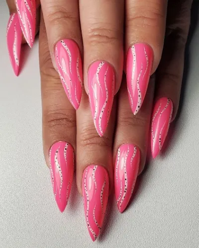 Pink Gel Nails