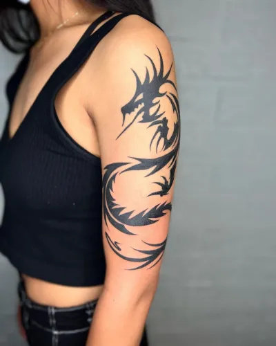 Women Half Sleeve Tattoo