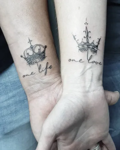 Eternal Sunshine King And Quenn Tattoo