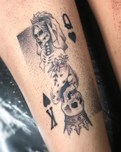 Gangster King And Queen Tattoos