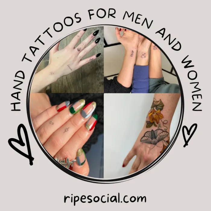 HAND TATTOOS FOR MEN AND WOMEN