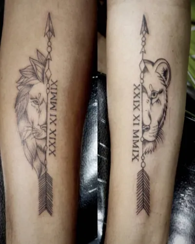 Lion King Queen Hand Tattoos