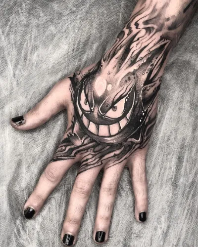 Pokemon full hand tattoo