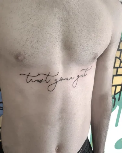 Quote Tattoo On Chest