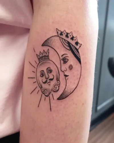 Sun & Moon Tattoo Tattoo For Couples