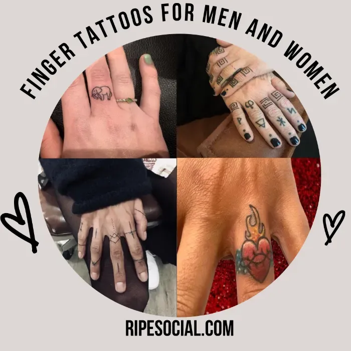 finger tattoos for men and women