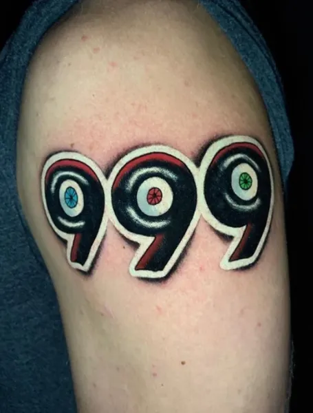 3-D 999 Tattoo