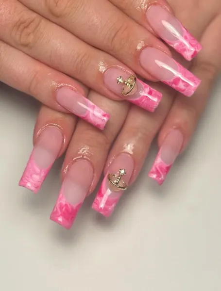Acrylic French Tip Nails