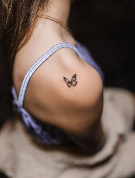 Butterfly Shoulder Tattoos For Women