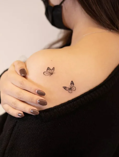 Butterfly Shoulder Tattoo Design