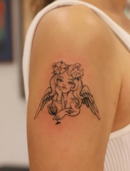 Angel Shoulder Tattoo