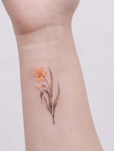 March Birth Flower Daffodil Tattoo