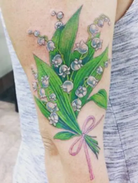 May Birth Flower Lily Of The Valley Flower Tattoo
