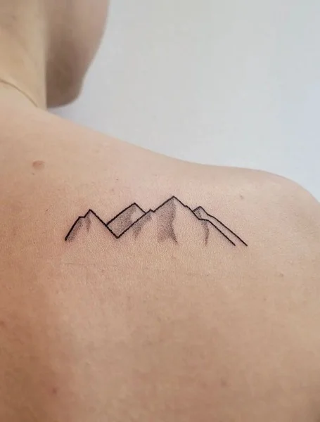 Mountain Shoulder Tattoo