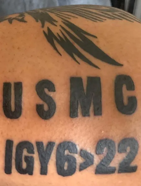US Marines IGY6 Tattoo