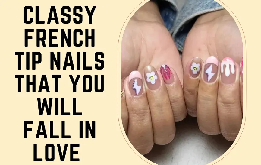 french tip nails and french manicure