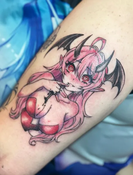Anime Succubus Tattoo