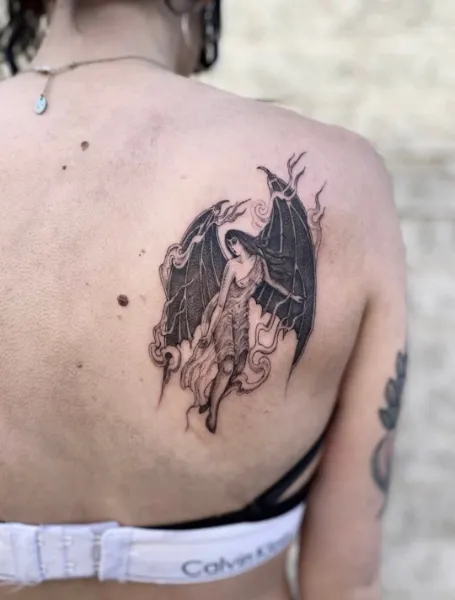 Devil Shoulder Tattoo