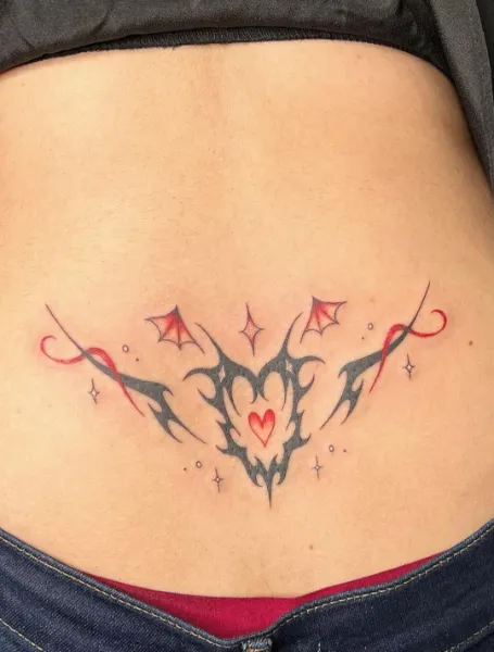 Lower Back Succubus Tattoo