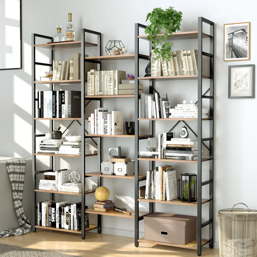 Johnclif Steel Etagere Library Bookcase
