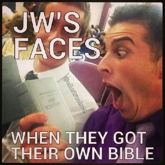got their own bible jehovahs witnesses training meme