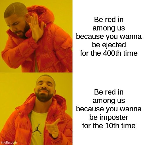 be red in among us meme