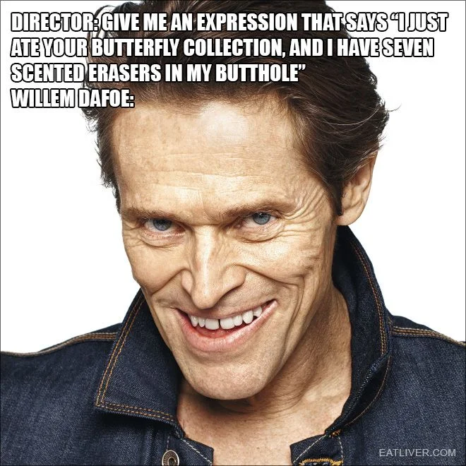 give me an expression willem dafoe memes
