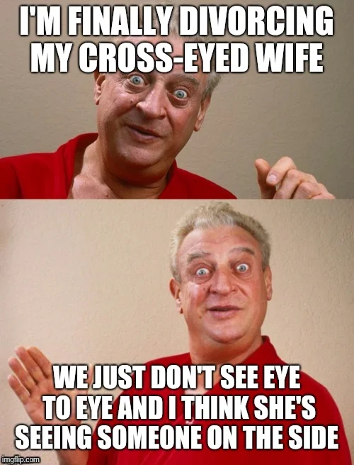 just dont see eye to eye cross eyed memes
