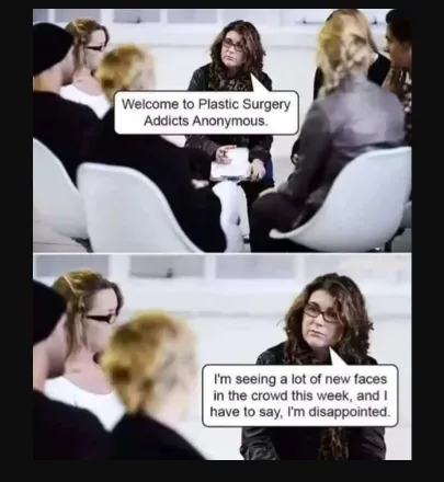 plastic surgery disappointed meme template