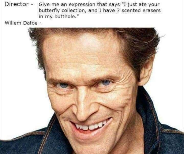 butterfly collection willem dafoe memes