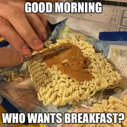 continental breakfast meme