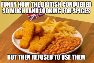 funny british breakfast meme