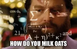 oat milk breakfast meme