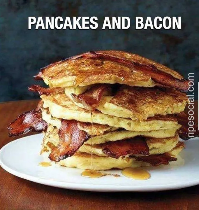 pancake and bacon meme