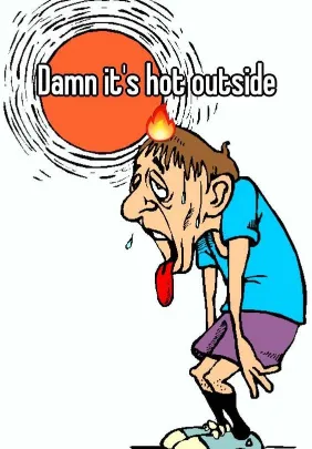 very hot weather meme