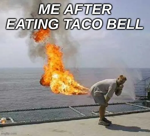 after eating tacos meme