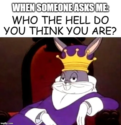 bugs bunny king meme