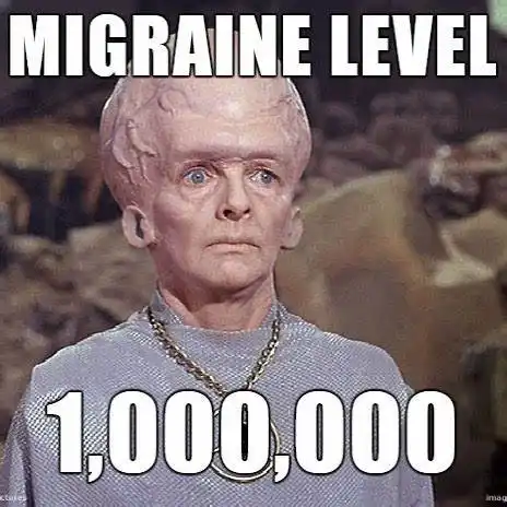 forehead migrane meme