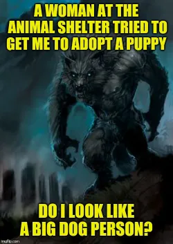 funny werewolf meme