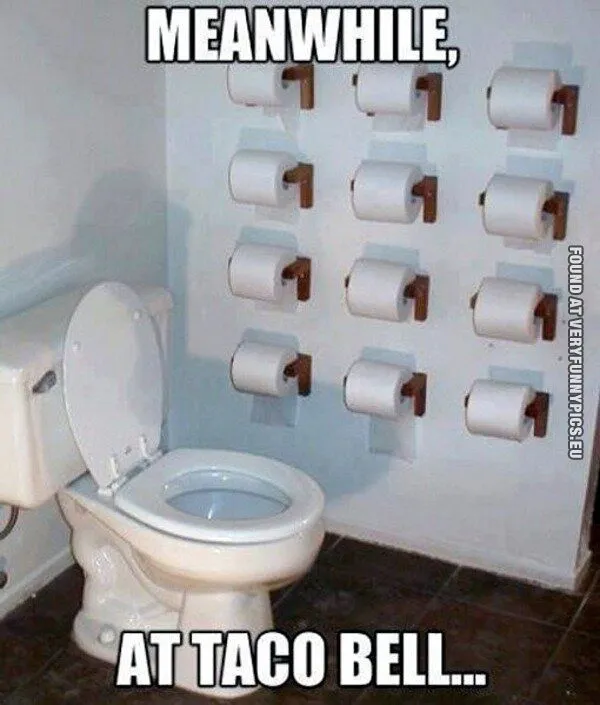 taco bell toilet meme