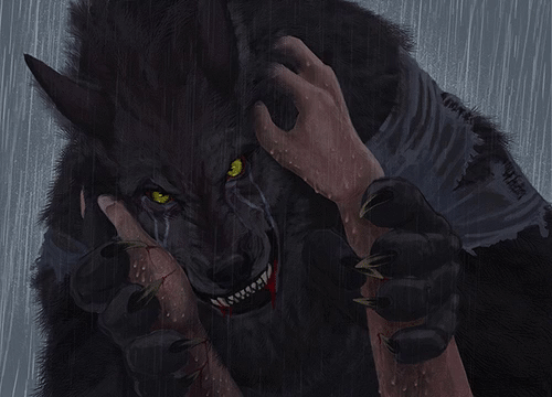 werewolf gif meme