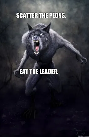 werewolf screaming meme