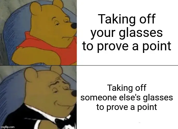 winnie pooh glass meme