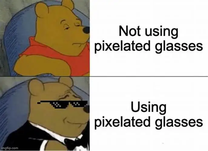 winnie the pooh glasses meme