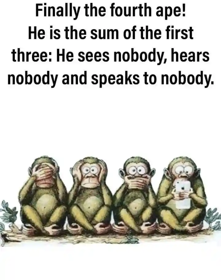 Meme Of Fourth Ape Monkey