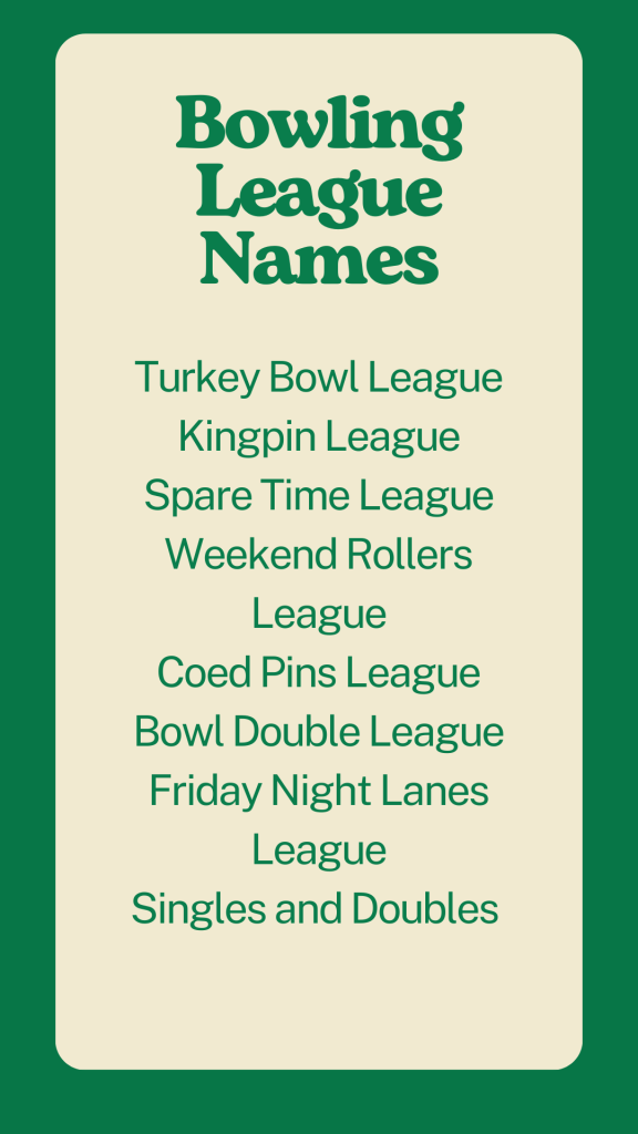 Bowling League Names